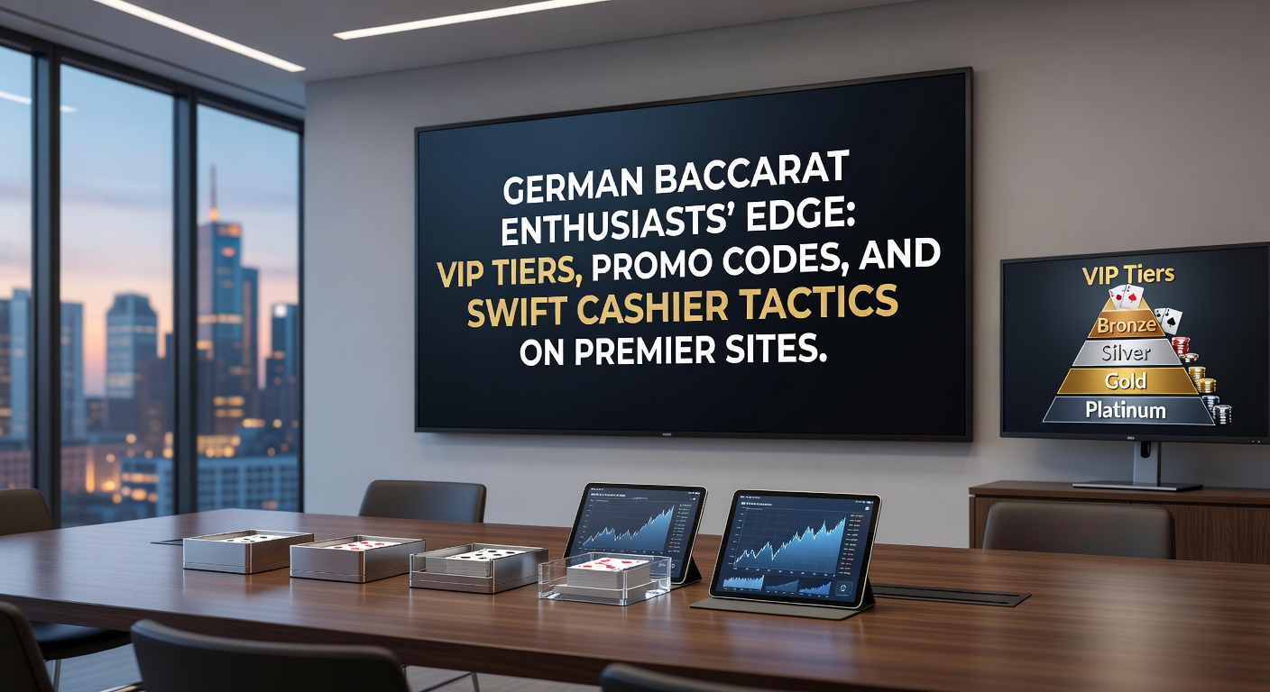 Ein stilisiertes Bild von VIP-Leveln in einem Baccarat-Casino mit goldenen Chips und exklusiven Tischen, das den Luxus für deutsche Spieler symbolisiert