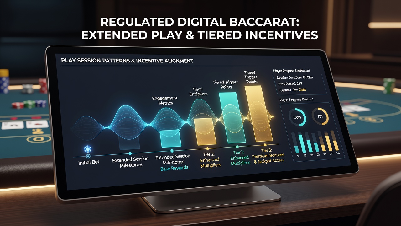Grafik mit Beispielen für Sitzungsmuster und Incentive-Trigger in digitalen Baccarat-Umgebungen